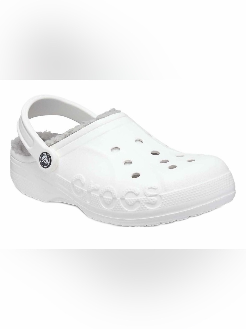 CROCS mens 10/ women’s 12 BayaLined Clog - White-NEW
